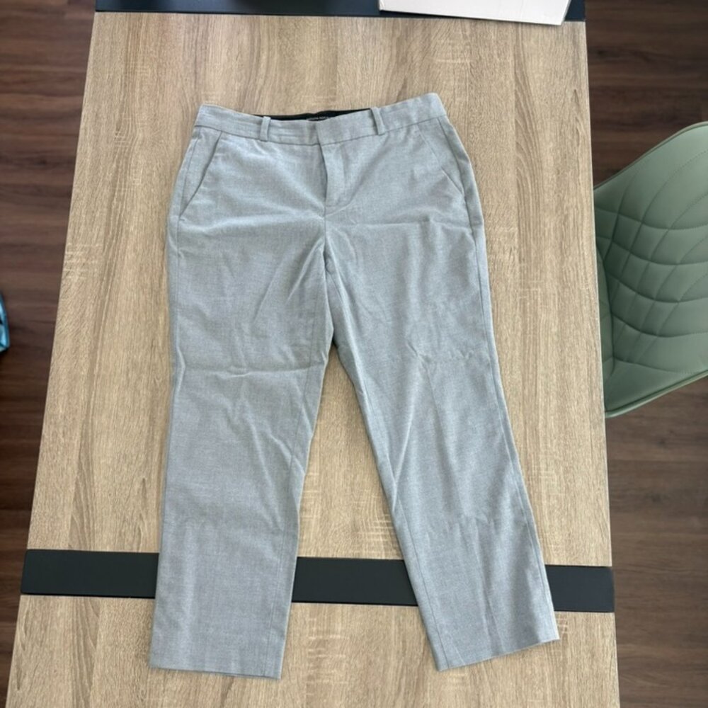Banana Republic Avery Gray Ankle Pants Petite 6 Tailored Work Pants